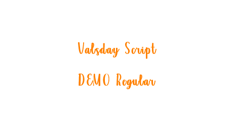 Valsday Script DEMO Regular