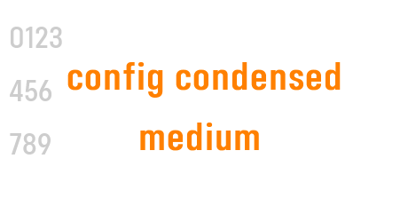 config condensed medium
