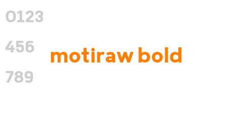 motiraw bold