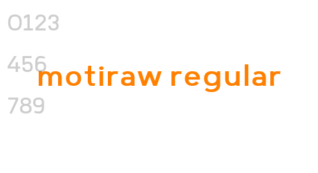 motiraw regular