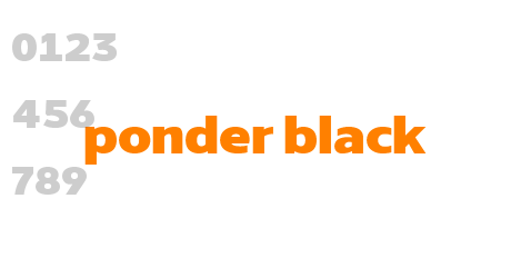 ponder black