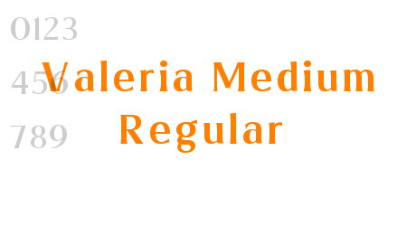 Valeria Medium Regular
