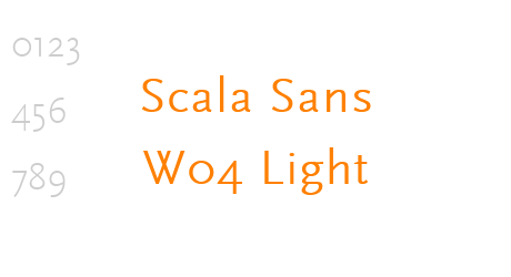 Scala Sans W04 Light