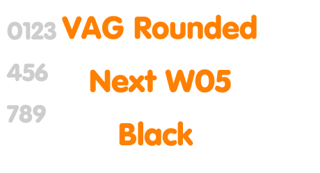 VAG Rounded Next W05 Black