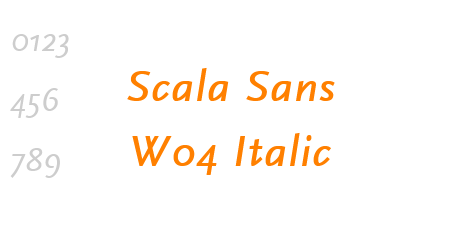 Scala Sans W04 Italic