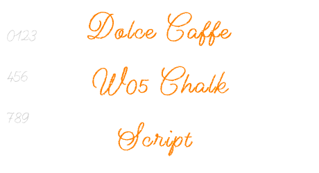 Dolce Caffe W05 Chalk Script