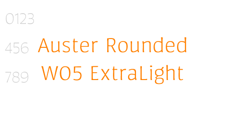 Auster Rounded W05 ExtraLight
