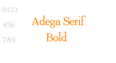 Adega Serif Bold