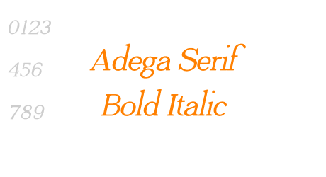 Adega Serif Bold Italic