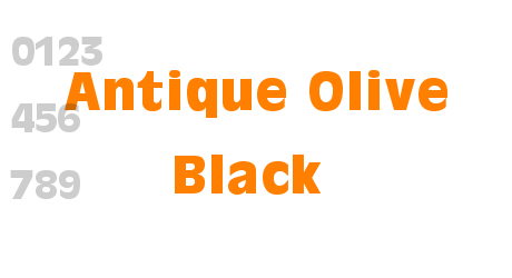 Antique Olive Black