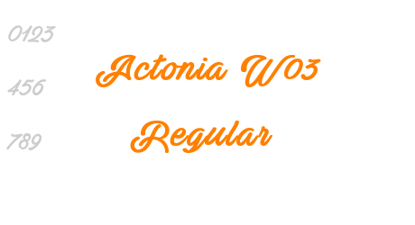 Actonia W03 Regular