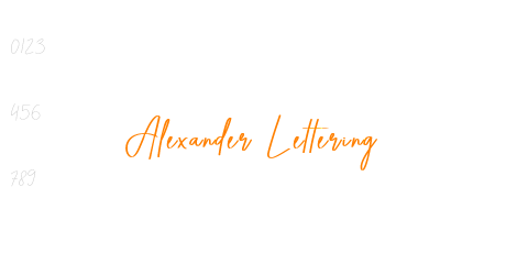 Alexander Lettering
