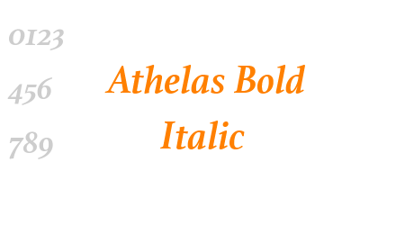 Athelas Bold Italic