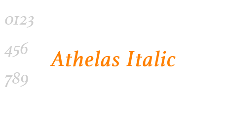 Athelas Italic