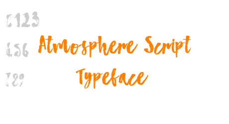 Atmosphere Script Typeface