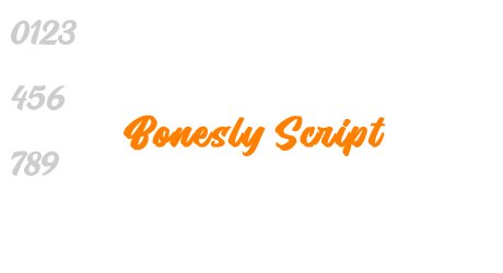 Bonesly Script