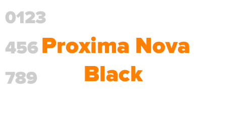 Proxima Nova Black