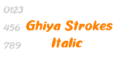 Ghiya Strokes Italic
