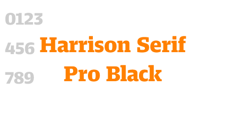 Harrison Serif Pro Black