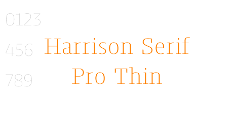 Harrison Serif Pro ExtraLight