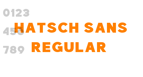 Hatsch sans Regular