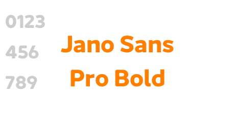 Jano Sans Pro Bold