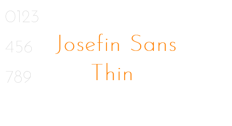 Josefin Sans Thin