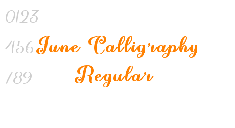 June Calligraphy Regular