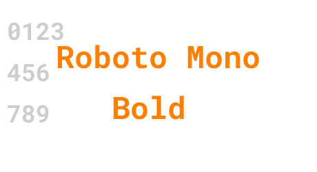 Roboto Mono Bold