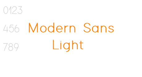 Modern Sans Light