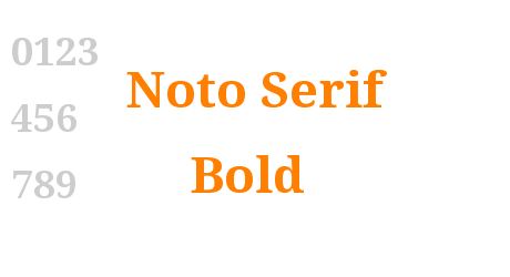 Noto Serif Bold