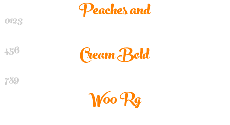 Peaches and Cream Bold W00 Rg
