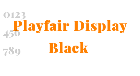 Playfair Display Black