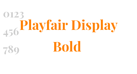 Playfair Display Bold