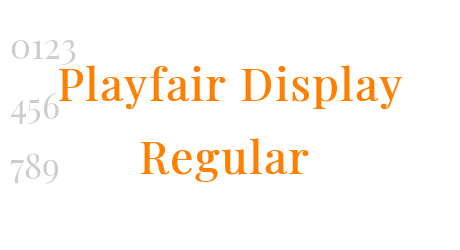Playfair Display Regular