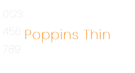 Poppins Thin