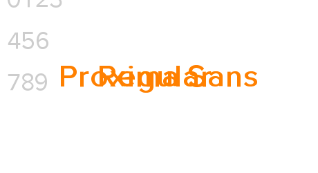 Proxima Sans Regular