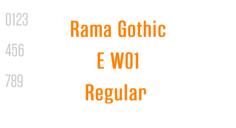 Rama Gothic E W01 Regular