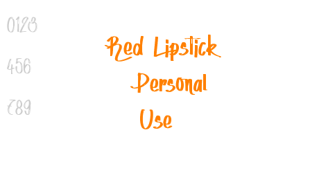 Red Lipstick – Personal Use