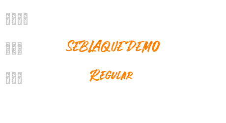 SEBLAQUE DEMO Regular