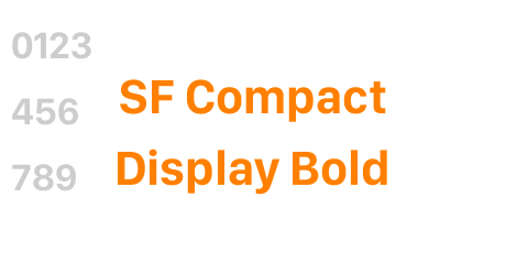 SF Compact Display Bold