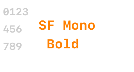 SF Mono Bold