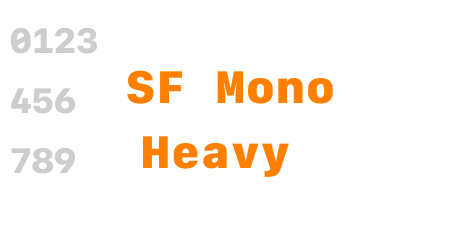 SF Mono Heavy