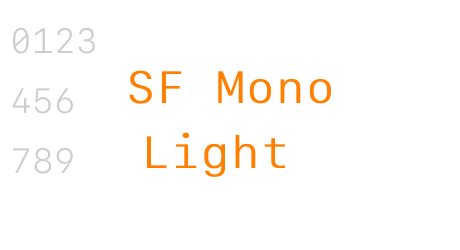 SF Mono Light