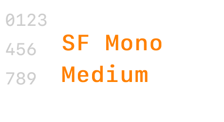 SF Mono Medium
