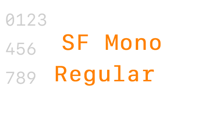 SF Mono Regular