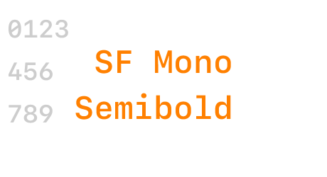 SF Mono Semibold