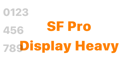 SF Pro Display Heavy