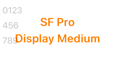 SF Pro Display Medium