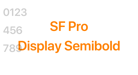 SF Pro Display Semibold